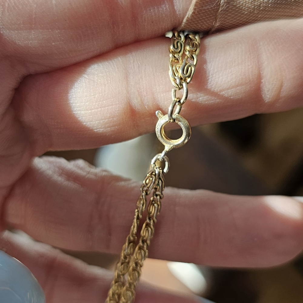 Vintage Rare ART Arthur Pepper Victorian Style Locket Layered Chain 30” Necklace - Picture 6 of 7